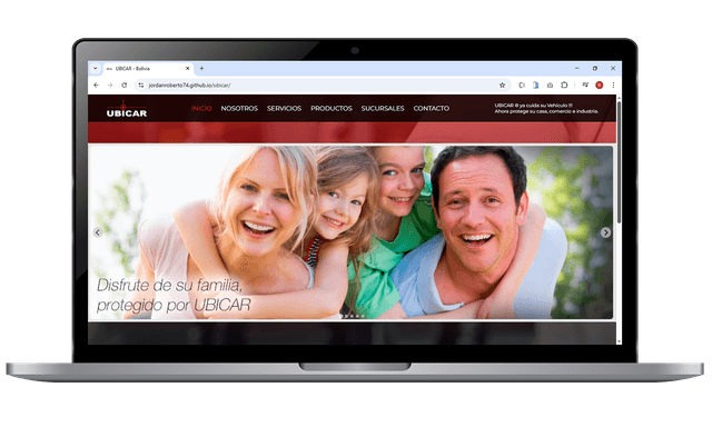 UBICAR landing page preview